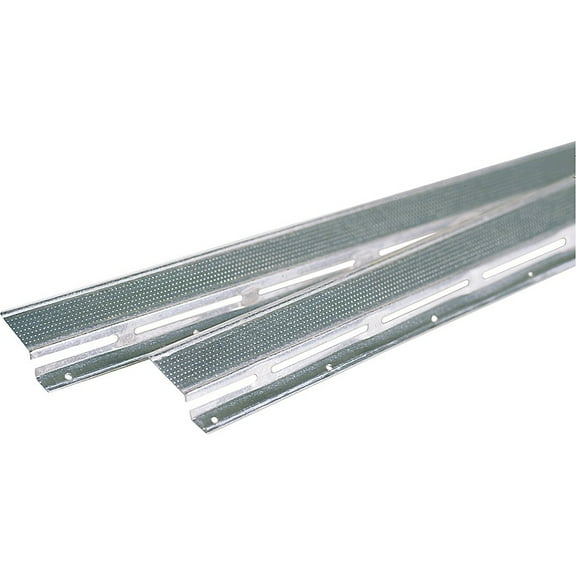 Sound-Isolating Channel, Steel, 3/16 ft W, 8 ft L, 0.5 in Thick, Gray, 24 PK