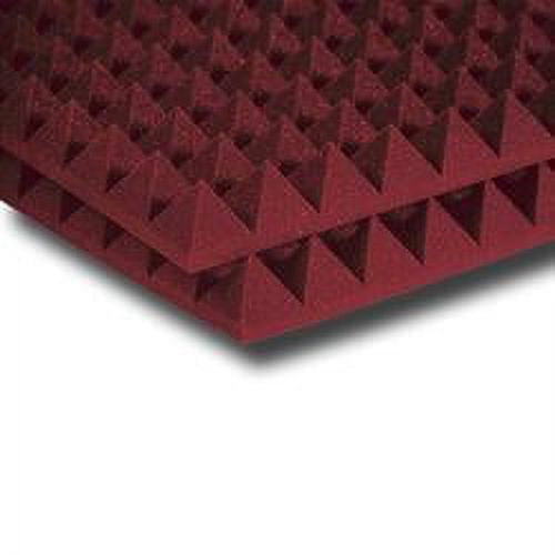 Auralex Studiofoam Pyramids 24"x24"x2" Acoustic Panel 12-Pack Burgundy