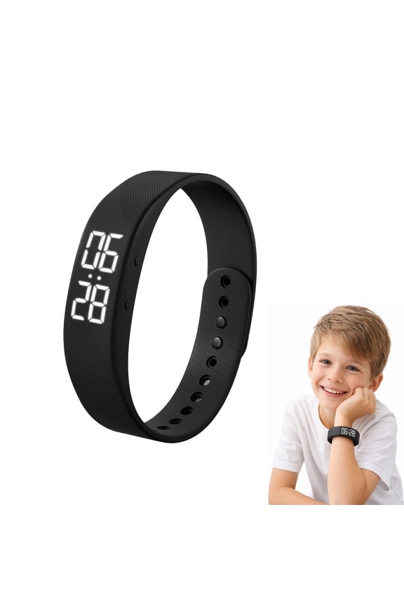 Auralis Wake Band, Silent Alarm Bracelet, Gentle Vibration Wake-Up Wristband with Waterproof Design and Step Tracking, Comfortable Smart Alarm Watch for Heavy Sleepers, Travel, and Office Use