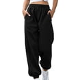 thumbnail image 1 of Auralook Wide Leg Sweat Pants for Womens High Waisted Baggy Sweatpants Casual Drawstring Workout Pants with Pockets, 1 of 7