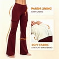 thumbnail image 1 of Auralook Women's Fleece Lined Yoga Pants with Pockets Soft High Waist Flare Leggings Winter Warm Pants, 1 of 8