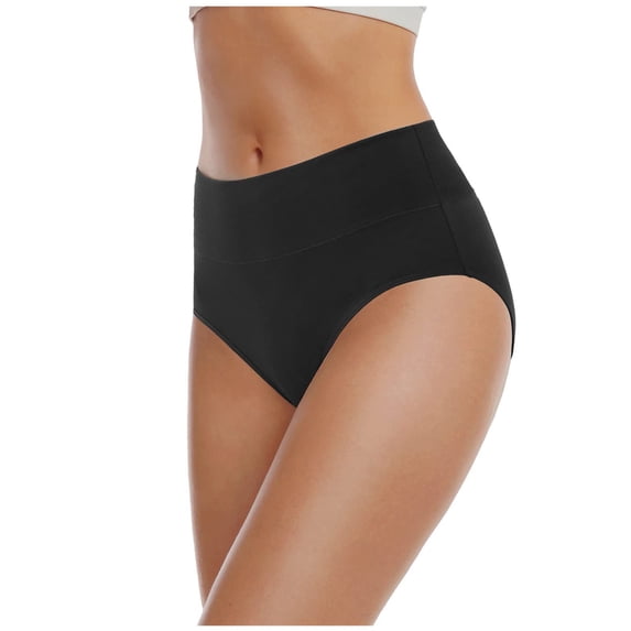 Auralook 1PC Women's Underwear High Waisted Panties Full Coverage Underpants Soft Strech Ladies Briefs for Women