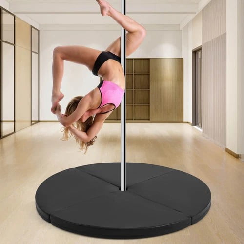 Tapis De Chute Pour Pole Dance - 120x120x10 Cm, Pliable, Mousse Haute Densité - Pour Entraînement à Domicile, Gymnastique, Yoga