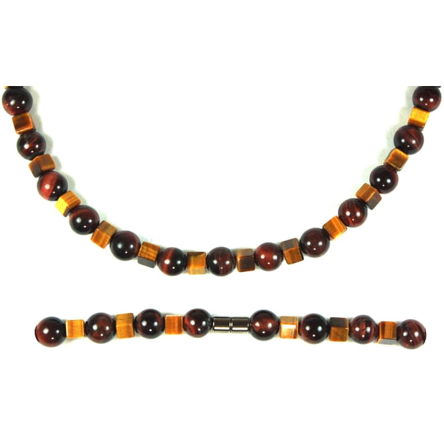 Natural Yellow Tiger's Eye Crystal Necklace | 22 Inch Protection Amulet Pendant, Healing Jewelry Gift