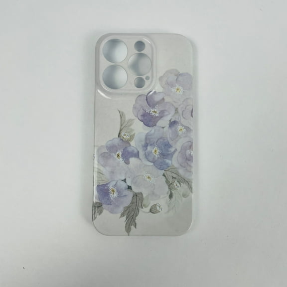 Aurd 6.1'' Smartphone Cover, Cell Phone Back Cover, Cell Phone Case, Purple Flower Hard Shell