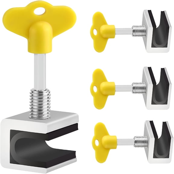 Aurelia 2026 New Window Locks,4Sets Sliding Door Window Locks Security Up&Down Window,Vinyl Double Window Locks for Home Safety,Adjustable Vertical Horizontal Slider Door Windows Track Lock Stopper