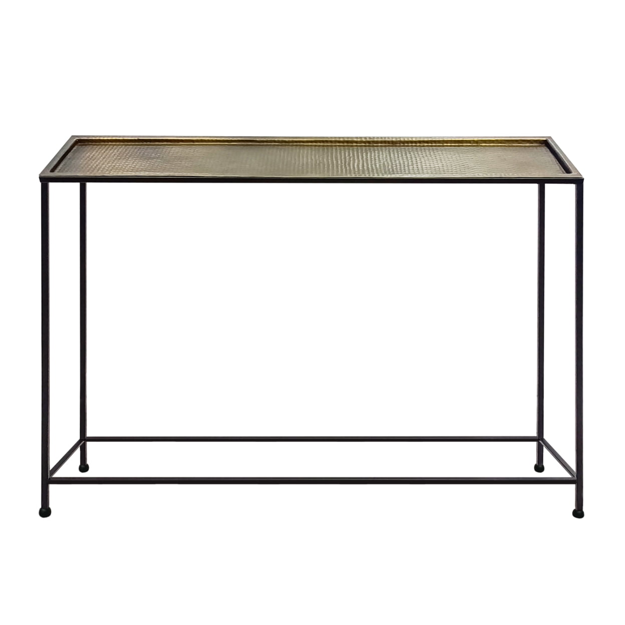 Aurelia 48-Inch Bronze Tray Top Console Table with Storage