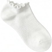 Aurelia 6 Pairs No Show Socks for Women Ruffle Socks Low Cut Socks Cute Ankle Frilly Short Cotton Socks