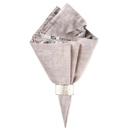 C&F Home Aurelia Gray Floral Botanical Everyday Spring Summer Reversible Cotton Machine Washable Single Napkin 20x20