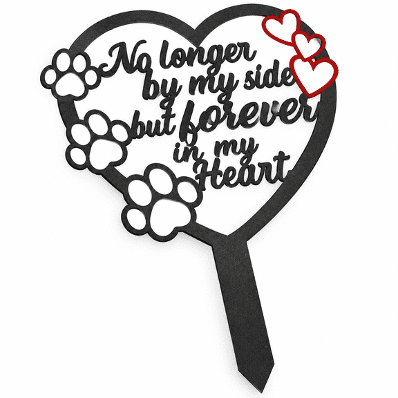 Aurelia Stake Graves Cemetery Decorations-Pet Metal Memorial Grave Markers,Dog Cat Graveyard Remembrance Burial Plaque,Heart Paw Sympathy Graveside Decor Sign for Outdoor Outside Yard Garden