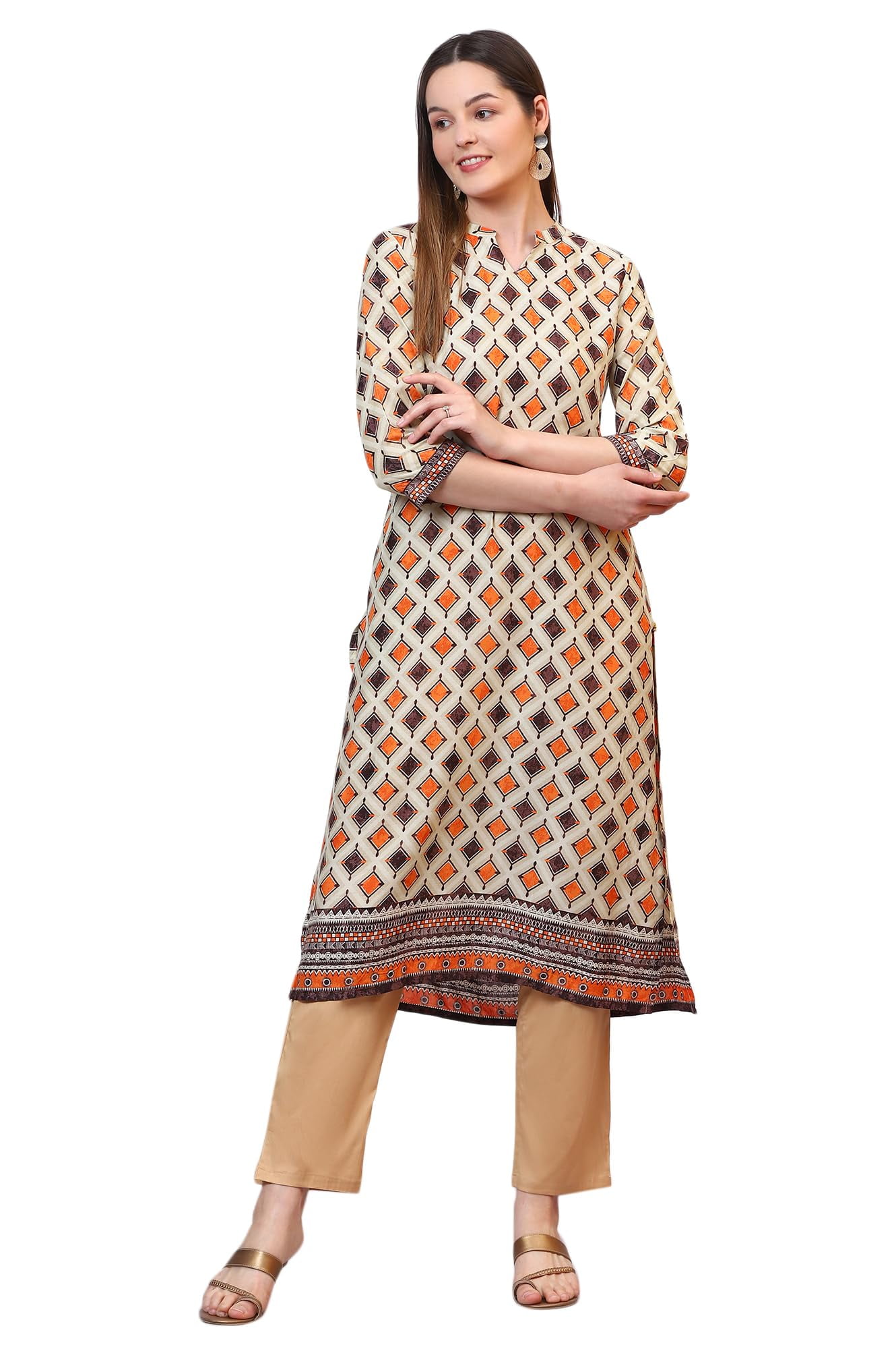 ALINA WHITE MODAL PREMIUM KURTA SET main image 1