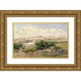 thumbnail image 1 of Aureliano de Beruete 24x17 Gold Ornate Framed and Double Matted Museum Art Print Titled - View of Toledo (circa 1907), 1 of 4