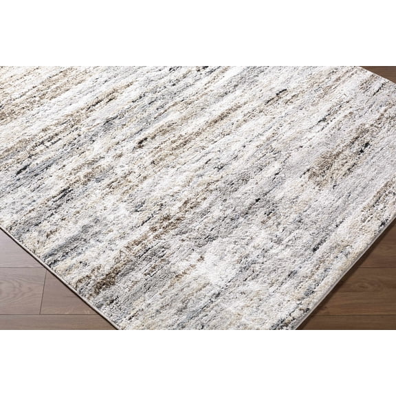 BoutiqueRugs Aurera Contemporary Area Rug - Ivory, Peach, Light Gray - 2' x 2'11"