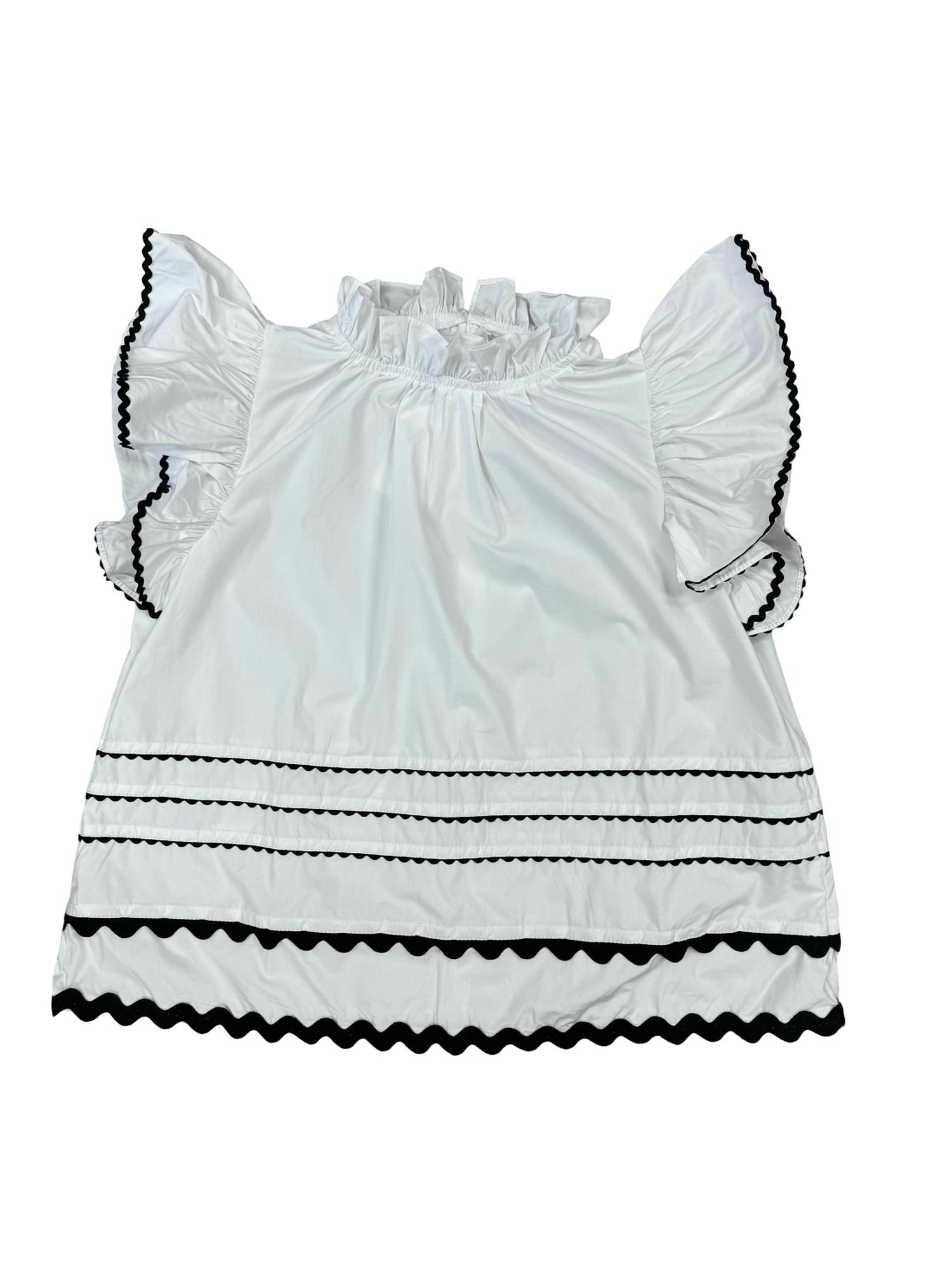 Aureum Women's Ric Rac Trim Blouse