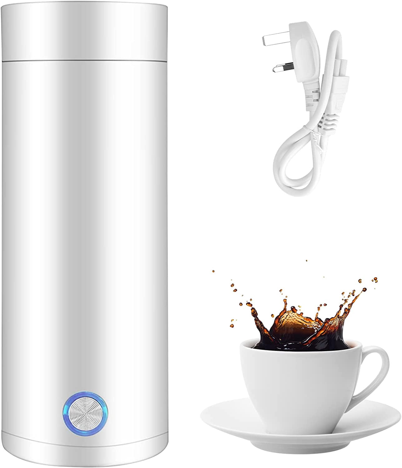 Aurevoir Travel Kettle Portable 3 in 1 Mini Electric Kettle Automatic Shut  off Kettle to Boil Water One Cup Boiler Food Grade Stainless Steel Water  Heater for Making Tea Coffee Baby Milk