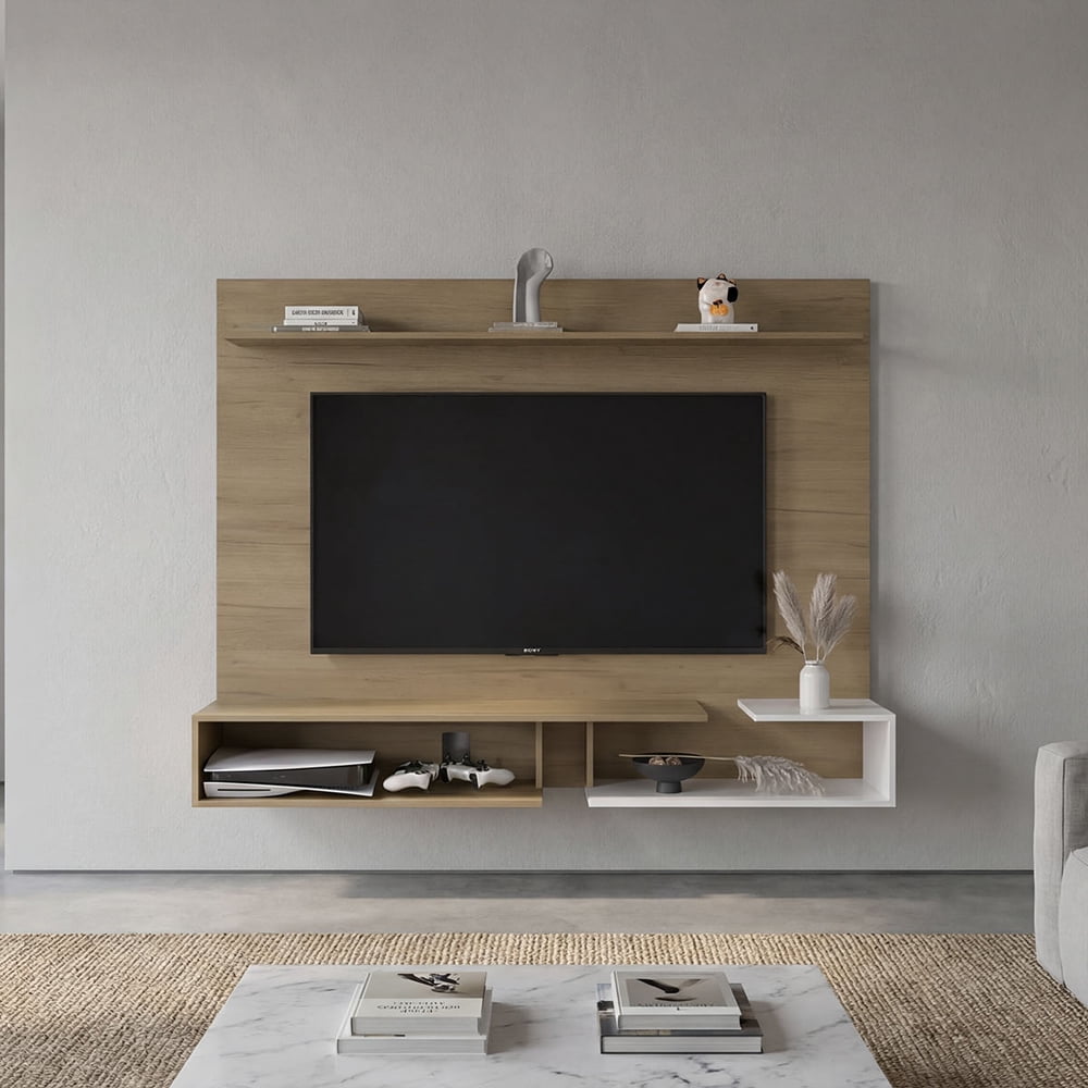 Aurevon Velar 65" Floating TV Panel – Modern Entertainment Center with ...