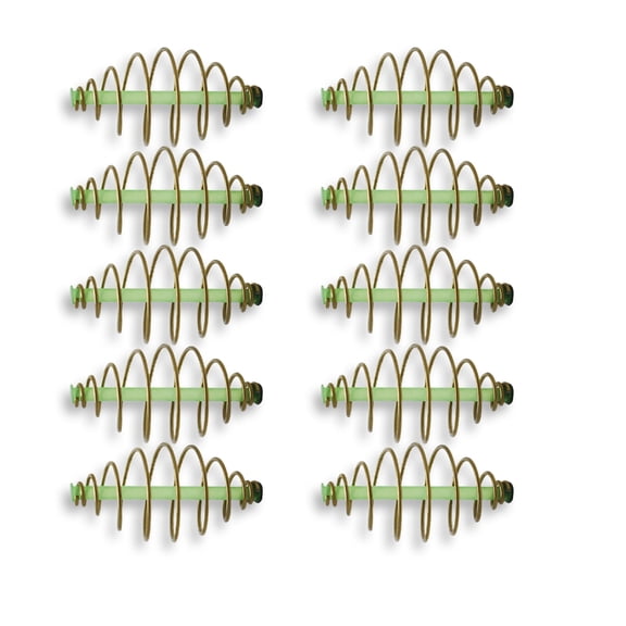 Aurgiarme 10pcs Baits Thrower Feeder Coil Inline Methods Feeder Fishing Spring Feeder Fishing Equipment Tool Fishing Tackle