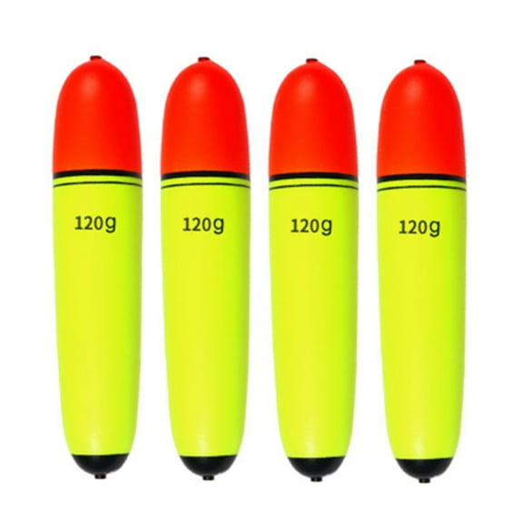 Aurgiarme 4Pcs Foam Fishing Float Floating Buoyancy 10g-120g Slip Float Bobber Elastic Fishing Float Fishing Tackle Easy to Use