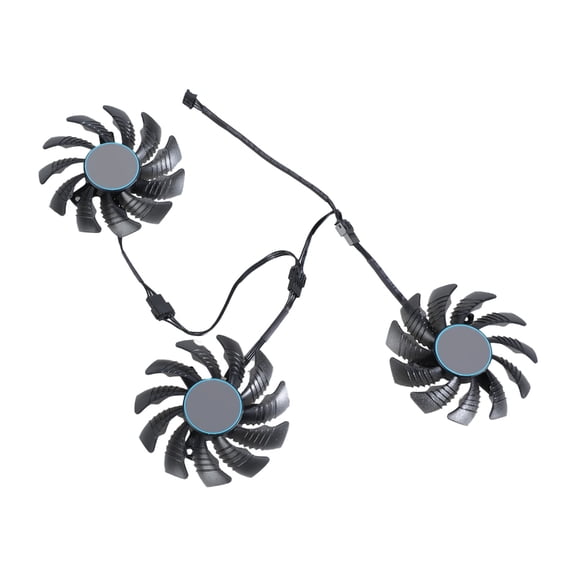 Aurgiarme 4pin DC12V GPU Fan T128010SU for RX6700XT 6600XT Graphics Card Cooling Efficient Airflows Advanced Heatsink Optional