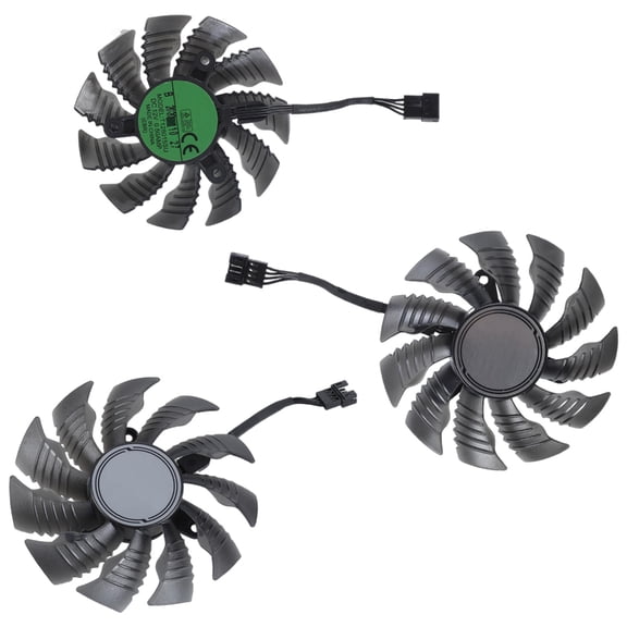 Aurgiarme 4pin DC12V GPU Fan T129215SU for RTX3070ti 3080 3090 Graphics Cideo Card Cooling Efficient Airflows