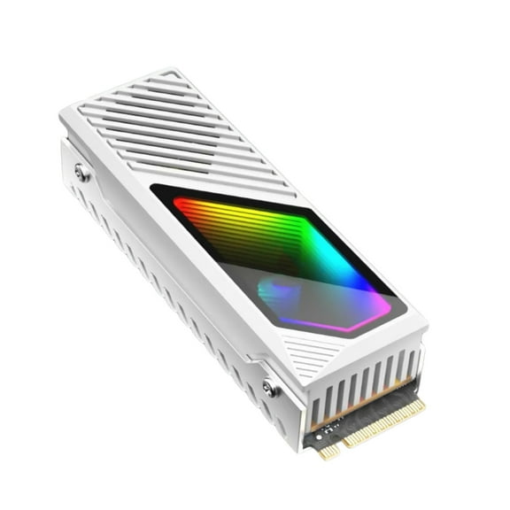 Aurgiarme ARGB Heatsink Heat Sink with Thermals Pad, Aluminum 2280 5V 3Pin Addressables ARGB Sync NVME Heatsink