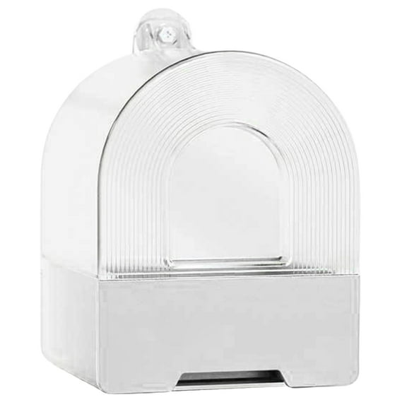 Aurgiarme Bird Shower Box Clear Water Bath Tub for Pet Bird Bowl Parrots Parakeets Hanging Cage Supplies