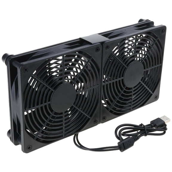Aurgiarme Compact 120mm Cooling Fan with USB Connection for Electronics, Server Racks, Networks Cabinets, and Laptop Overheating P