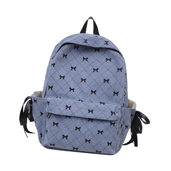 Aurgiarme Convenient Corduroy Backpack Casual Daypack Large Capacity Daypack Rucksack for School Travel and Everyday Essential