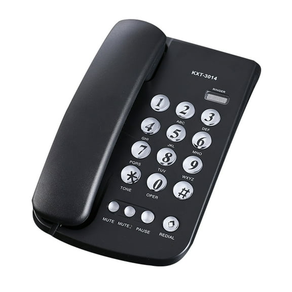 Aurgiarme Corded Phones Landline Home Phone Landline Phones Big Button Landline Telephone for Office Hotel Home Bathroom