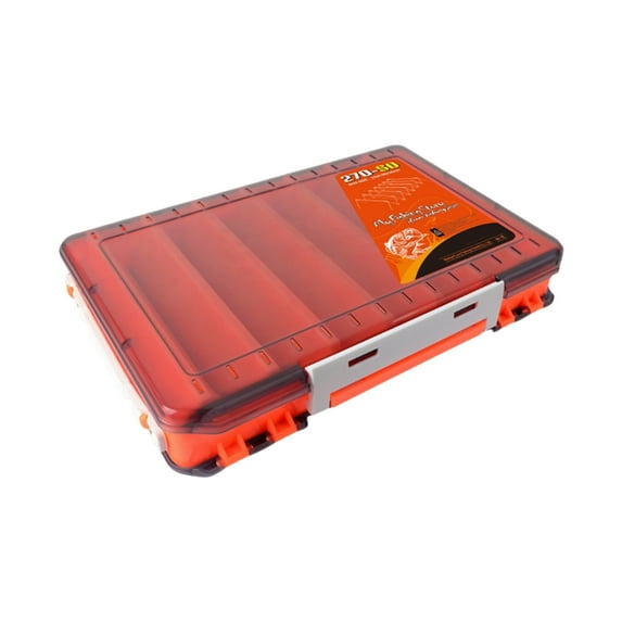 Aurgiarme Double Side Tackle Box Tackle Carrying Clear Fishing Lures Storage Box Fishing Tackle Organizers Waterproof Tackle Tool