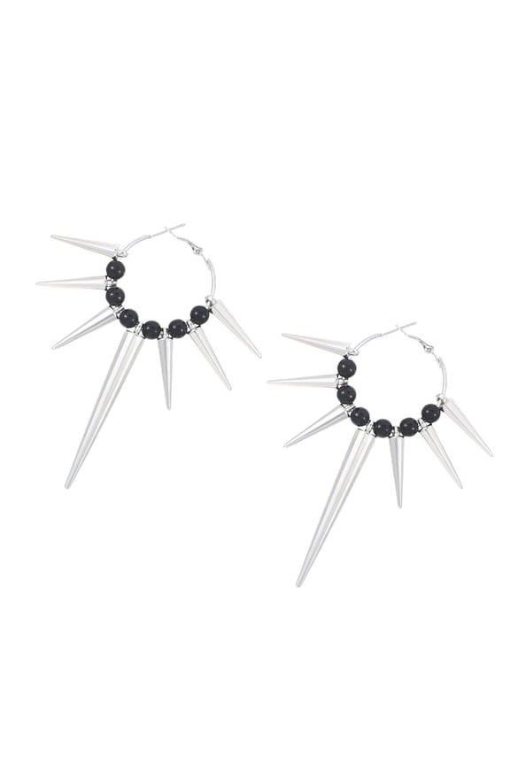 Elegant Gothic Earrings Thorns Rivet Crucifix Hoop Ear Buckles Handmade Punk Styles Ear Jewelry Party Accessories