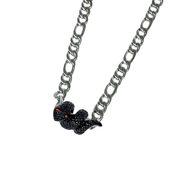 Aurgiarme Elegant Snake Pendant Necklace Party Jewelry Snake Theme Neck Jewelry Alloy Texture Suitable for Women and Lady Present