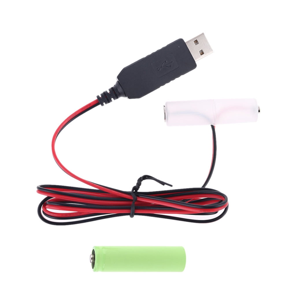 Adaptateur USB Vers 1,5V AA - Remplace Une Pile LR6 - Pour Lumières LED, Horloges, Jouets électroniques