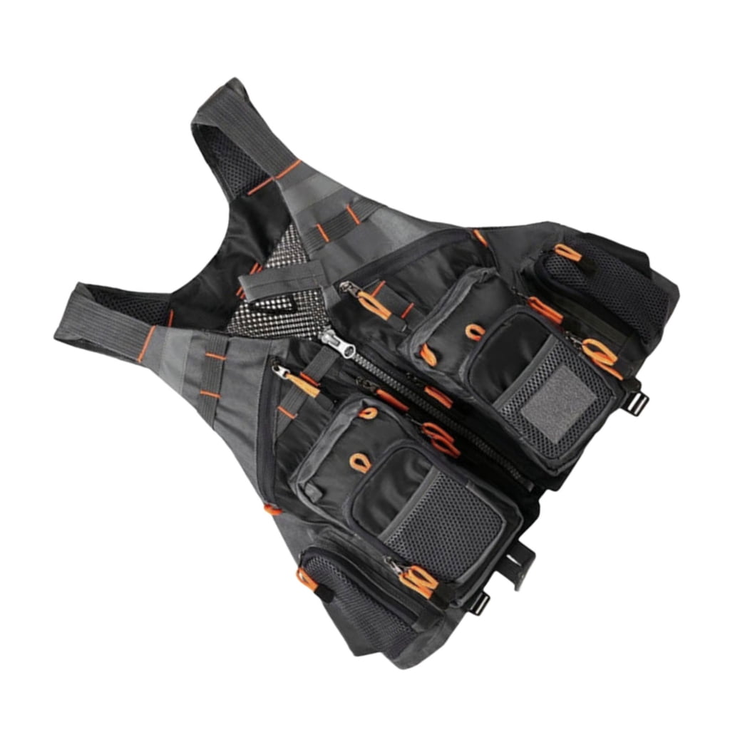 Aurgiarme Multi Pokcet Waistcoat Jackets Fly Fishing Vest Adjustable ...