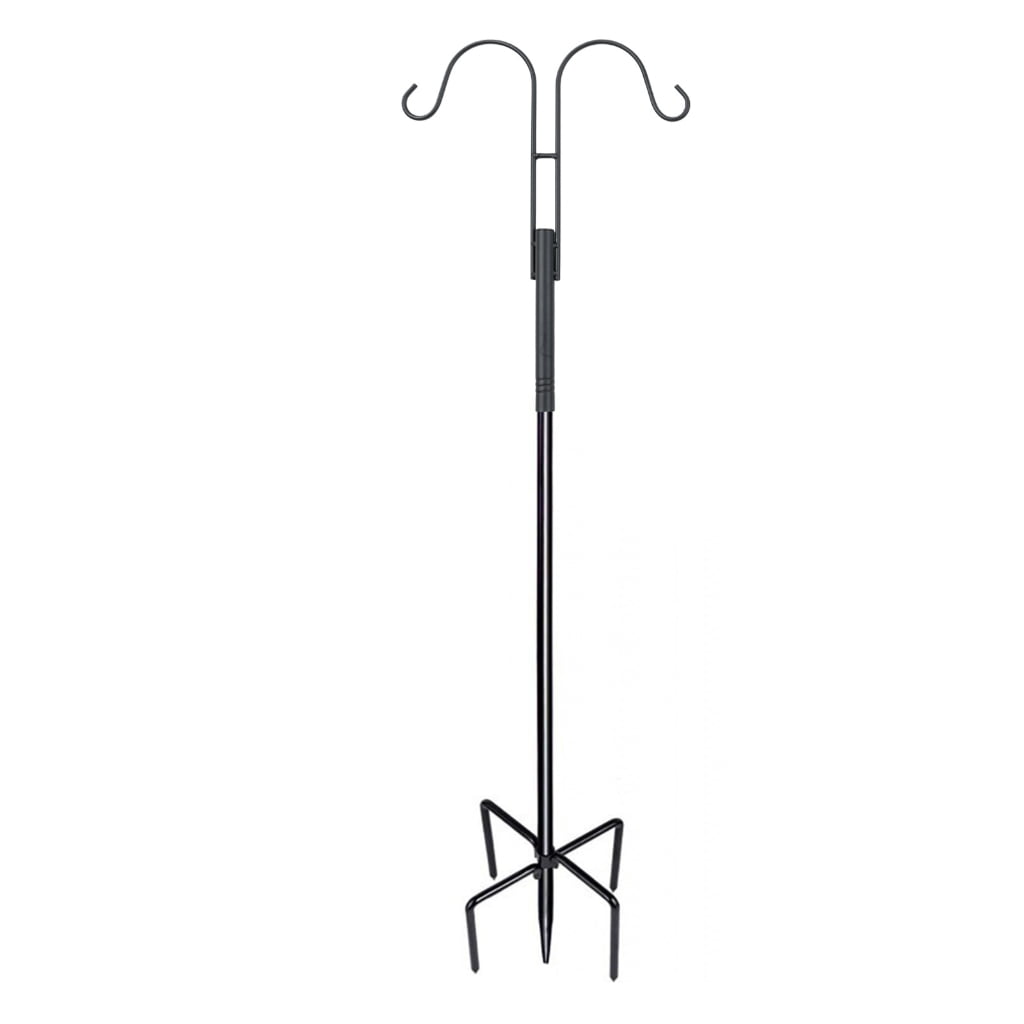 Aurgiarme Outdoor Bird Feeders Station with Hook for Garden Bird Enthusiasts Iron Stake Add Aesthetic to Garden Courtyards Lawns