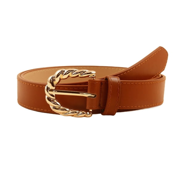 Aurgiarme Personality Trend Belt Vintage Belt Antique Buckles Belt Adjustable Waist Belt for Women and Men