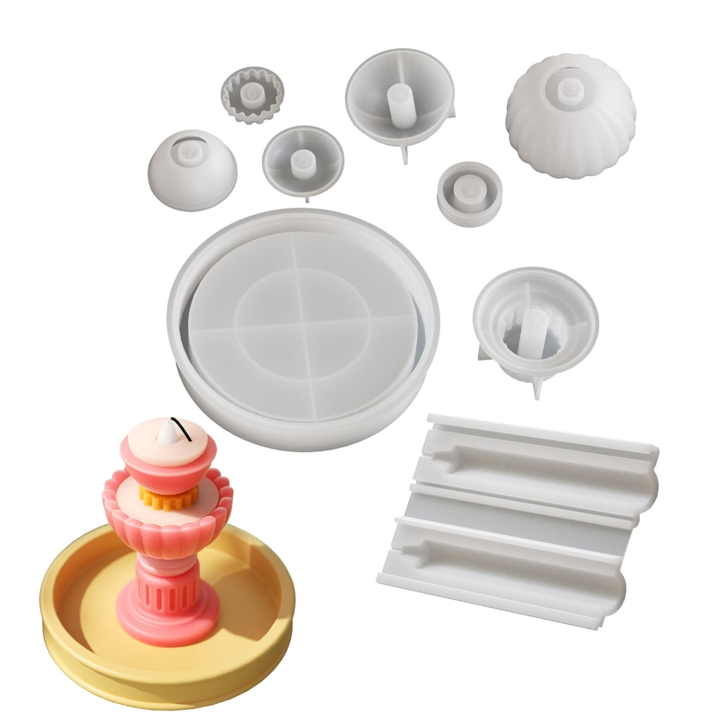 Aurgiarme Silicone Candle Making Molds Candle Base Moulds Suitable for Craft Enthusiasts Seeking Unique Home and Party Decorations