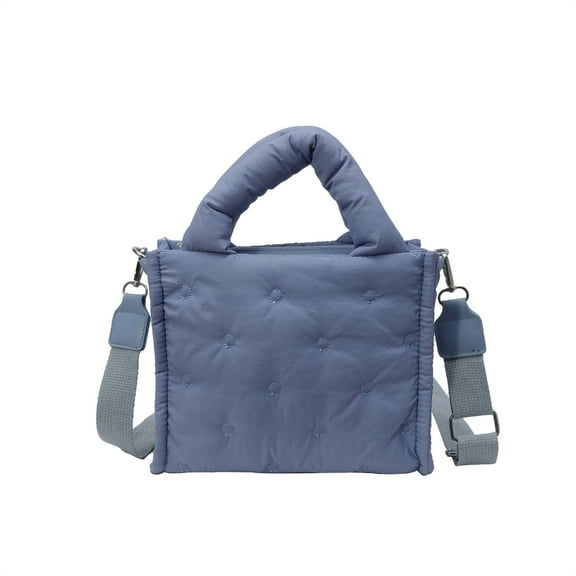 Aurgiarme Women Puffer Handbag Small Square Bag Korean Styles Shoulder Bag Top Handle Bag Puffer Crossbody Bag for Travel