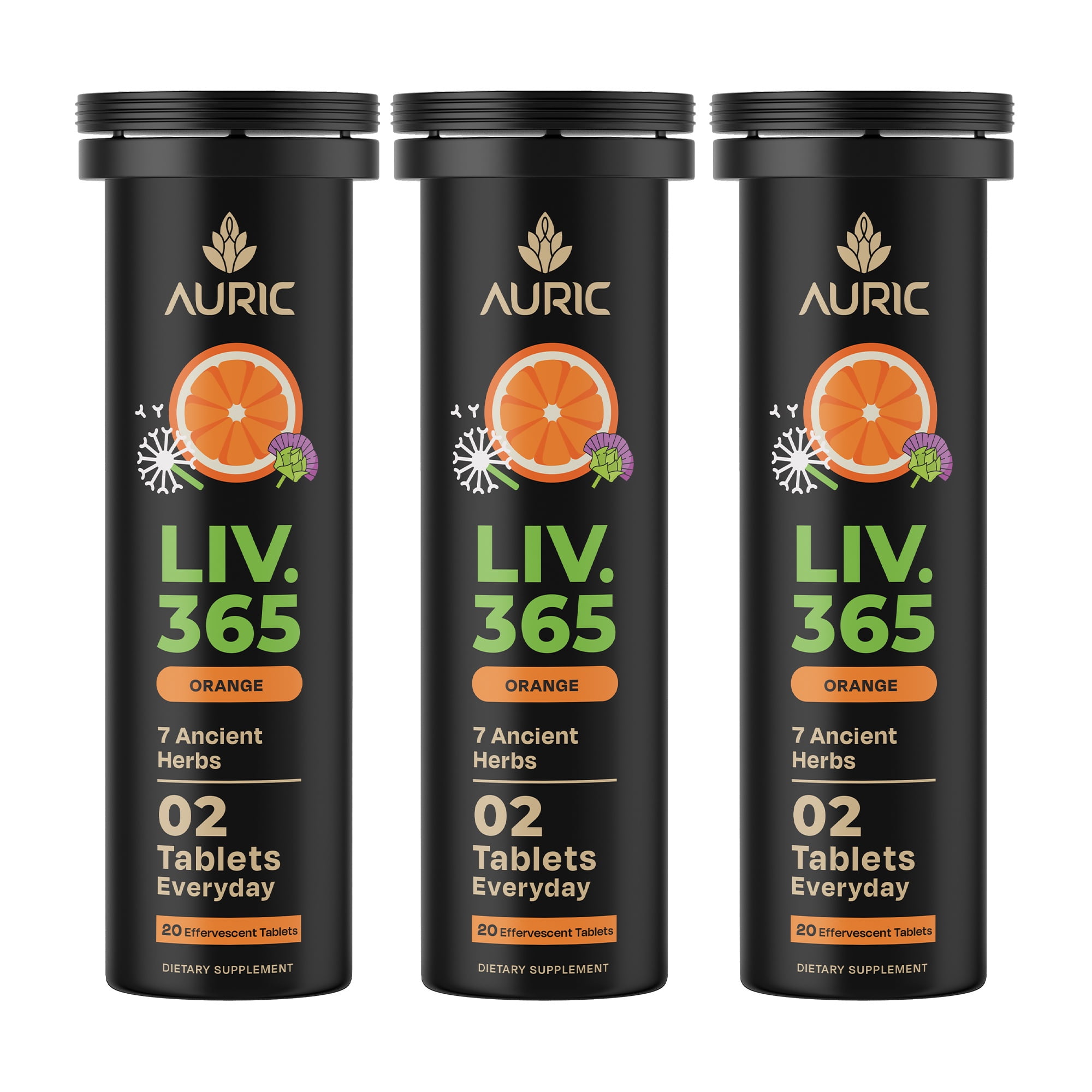 Auric Liver Detox Effervescent | 60 Tablets | Ayurveda Liver formulation | Clinically Researched with No Artificial colours or Sweeteners