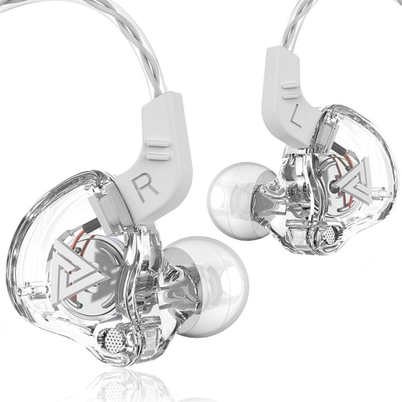 Auriculares com Fio QKZ AK6 (In Ear - MicroAuriculares - Transparent)
