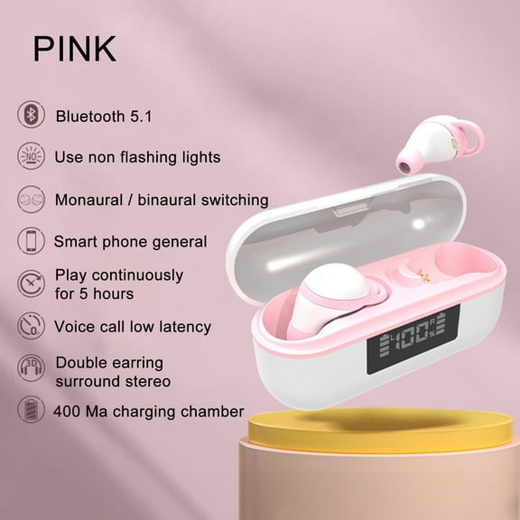 Auriculares para dormir inalámbricos Bluetooth deportivos para correr en el oído compactos