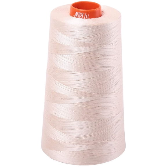 Aurifil 2000 - Light Sand - Mako 50 Wt 100% Cotton Thread, 6,452 Yard Cone