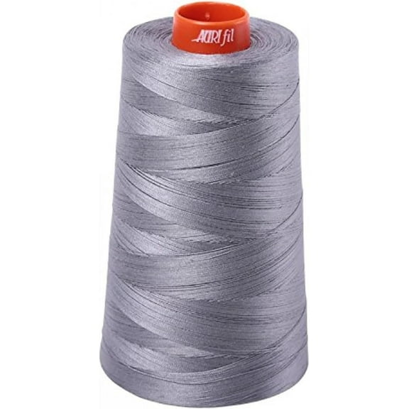 Aurifil 2605 Mako 50 Wt 100% Cotton Thread, 6,452 Yard Cone Grey