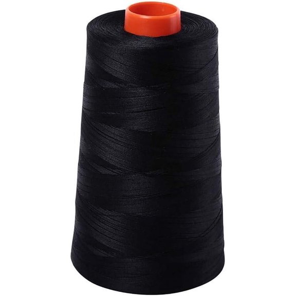 Aurifil 2692 Mako 50 Wt 100% Cotton Thread, 6,452 Yard Cone Black