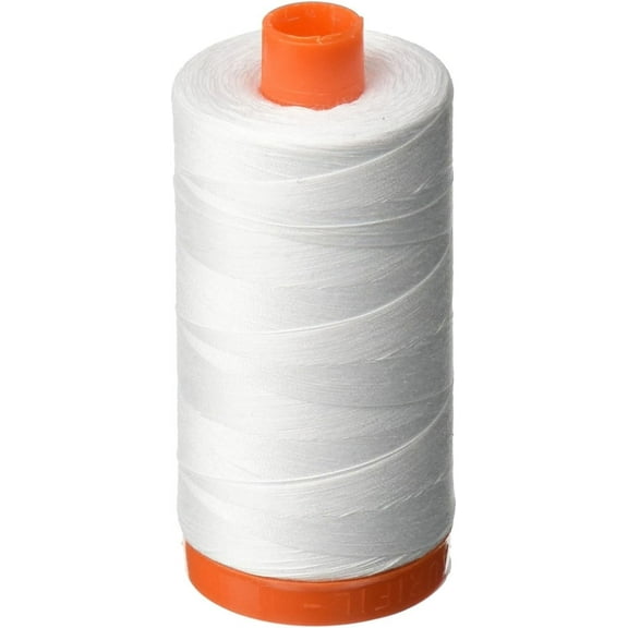 Aurifil 50wt Cotton 1,422 Yard Sewing Thread, White