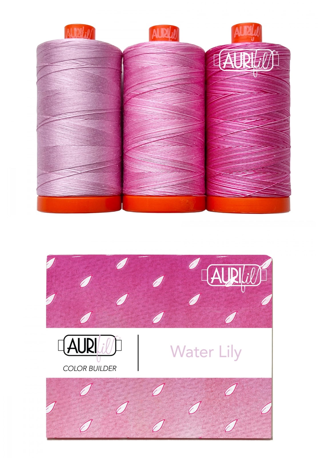 Aurifil 50wt Cotton Color Builder Thread Collection-Amazon Water Lily