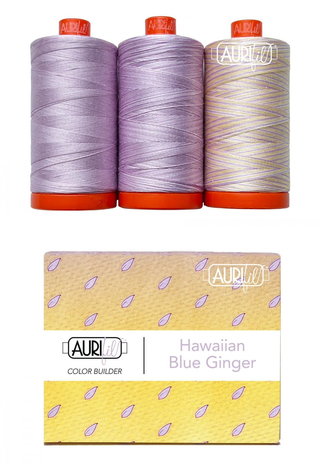 Aurifil 50wt Cotton Color Builder Thread Collection-Hawaiian Blue ...