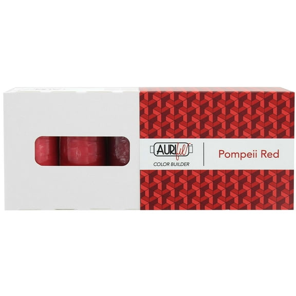 Aurifil 50wt Cotton Color Builder Thread Collection-Pompeii Red