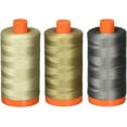 thumbnail image 1 of Aurifil 50wt Cotton Mako Thread, 1422 yards ea, 3-Pack - Stone, Sandstone, Grey Smoke, 1 of 1
