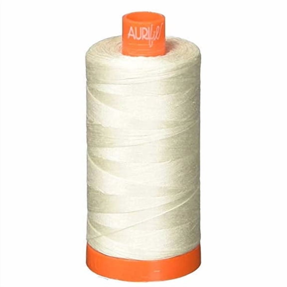 Aurifil A1050-2311 Mako Cotton Thread Solid 50WT 1422Yds Muslin(3 Pack)